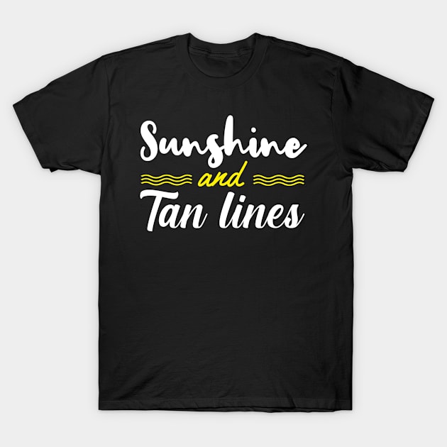 sunshine and tan lines T-Shirt by omirix